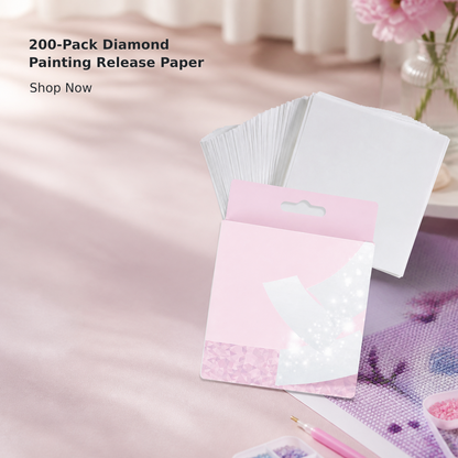 200-Piece Diamond Painting Release Paper Set