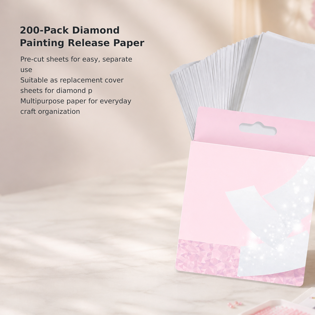 200-Piece Diamond Painting Release Paper Set